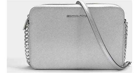 michael kors schwarz silber|michael kors silver crossbody bag.